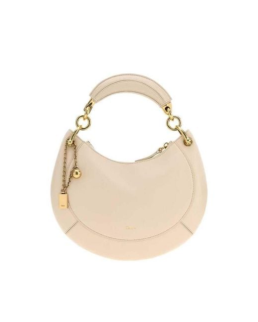 Chloé Natural Chlo Smooth Leather Shoulder Bag