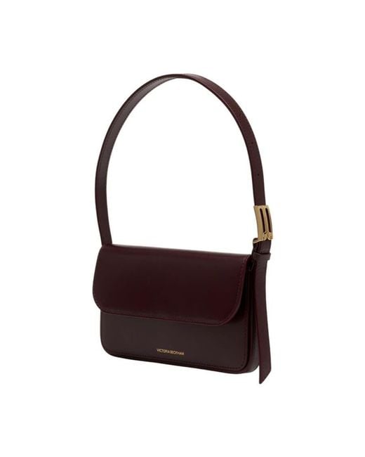 Victoria Beckham Purple Shoulder Bag Burgundy
