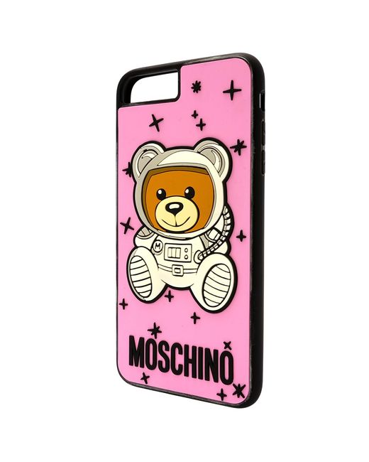 Moschino Pink Bear Logo Iphone 6/6S/7/8 Plus Case