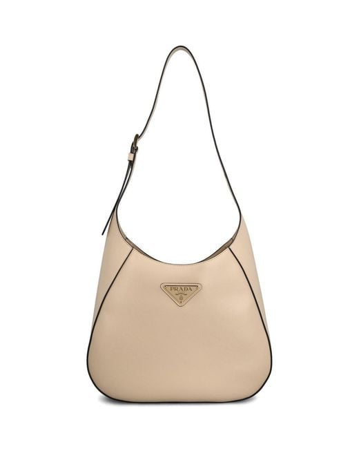 Prada Natural Shoulder Bag