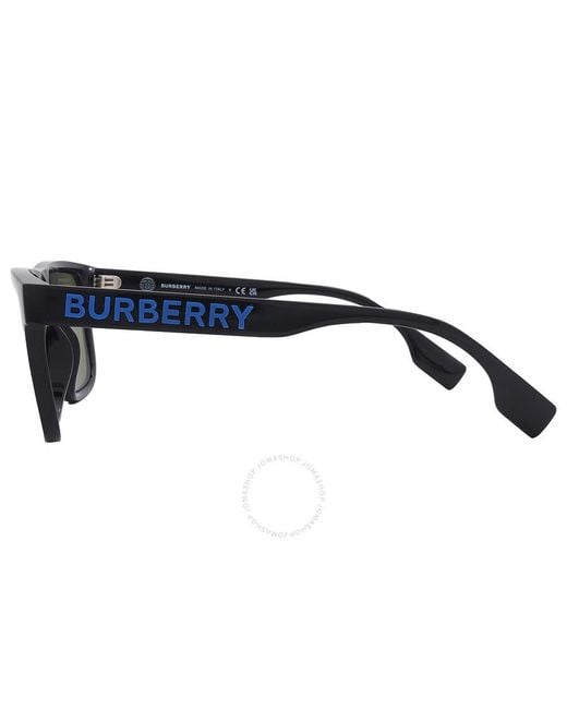 Burberry Light Green Mirrored Blue Square Sunglasses Be4402u 300155 56 for men