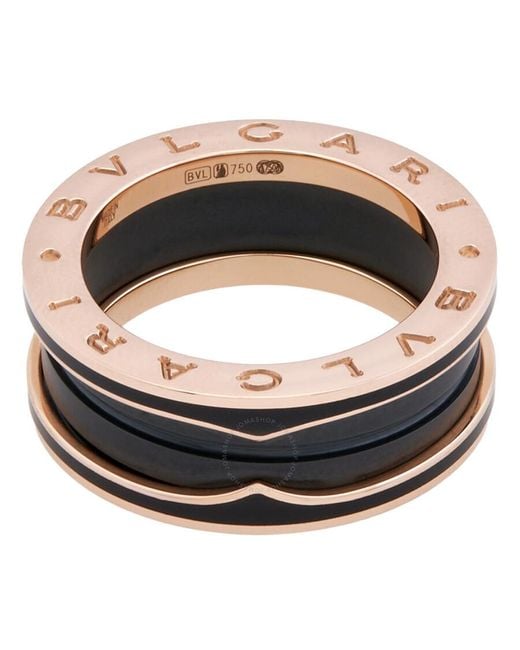BVLGARI Black Rose And Ceramic B.Zero1 Ring