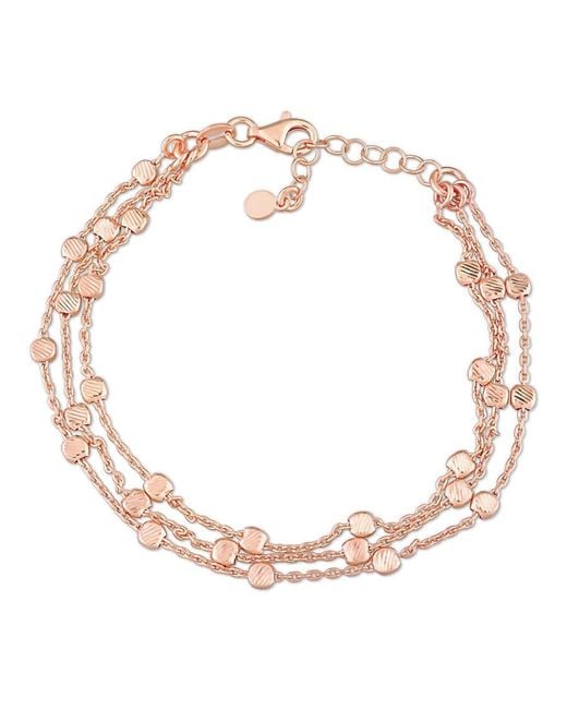 Amour Pink Multi-Strand Chain Bracelet