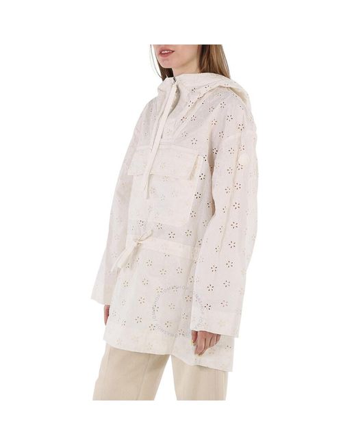 Moncler Multicolor Natural Asnen Broderie Anglaise Jacket