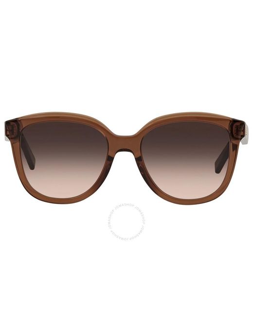 Ferragamo Brown Gradient Round Sunglasses Sf977s 210 5318
