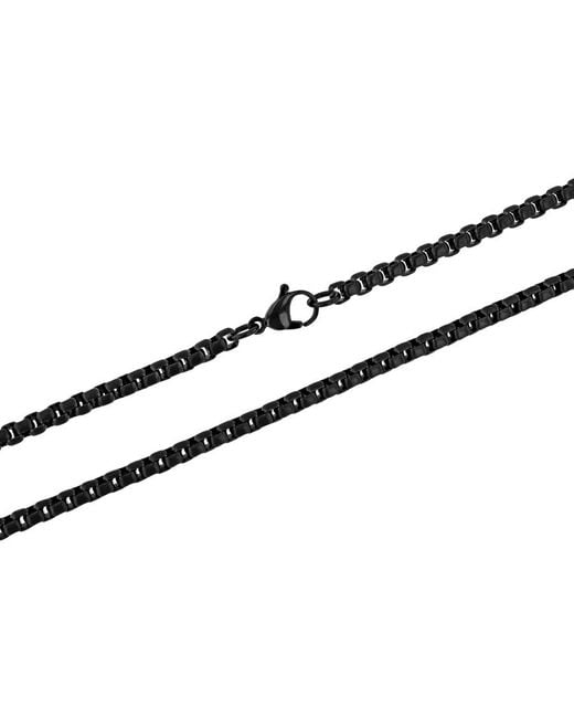 Robert Alton Metallic Ip Stainless Steel Box Link Fashion Chain for men