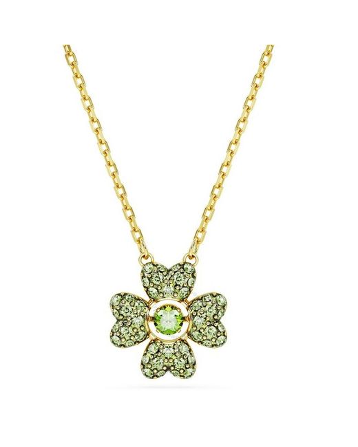 Swarovski Metallic Idyllia Pendant Dancing Cz Clover Shiny