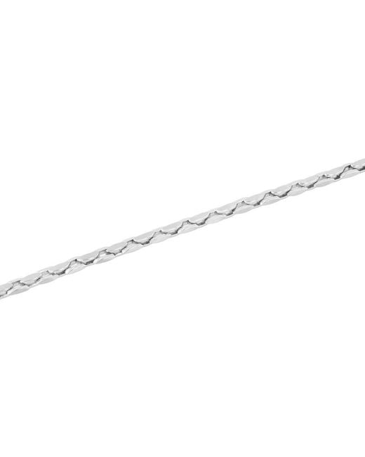 Robert Alton Metallic Stainless Steel Flat Anchor 4Mm Bracelet for men