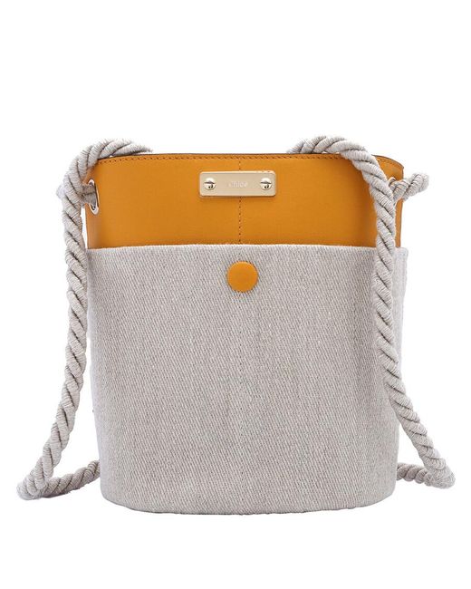 Chloé Gray Small Key Bucket Bag