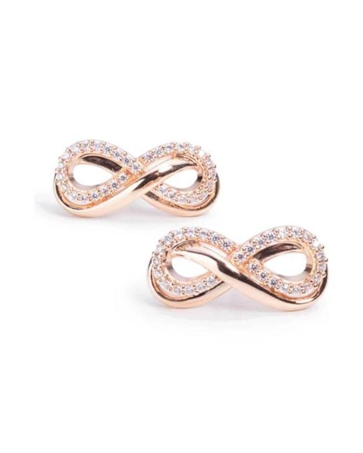 Swarovski Pink Hyperbola Infinity Earrings