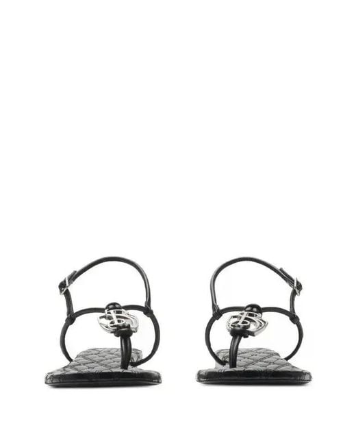 Burberry Brown Ronda Leather Thong Sandals, Brand Size 37 Us