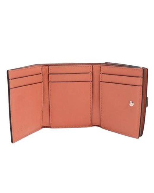 Loewe Natural Trifold Calfskin Wallet