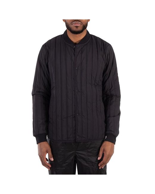 Rains Black Banja Liner Bomber Jacket for men