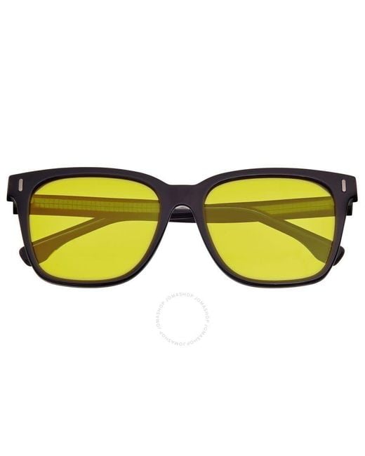 Breed Yellow Black Square Sunglasses Bsg066c8 for men