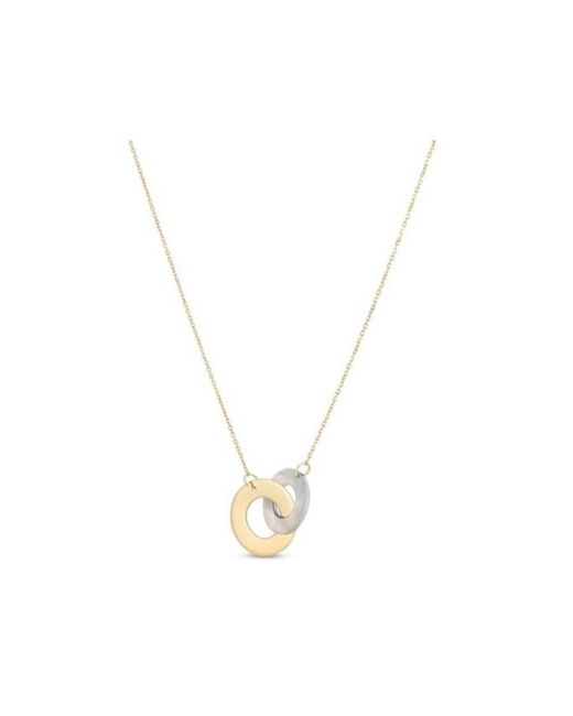 Tresorra Metallic 14K & Mother Of Pearl Circles Pendant Necklace