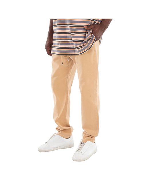 Tommy Hilfiger Natural Harlem Stretch Cotton Sports Trousers, Waist for men