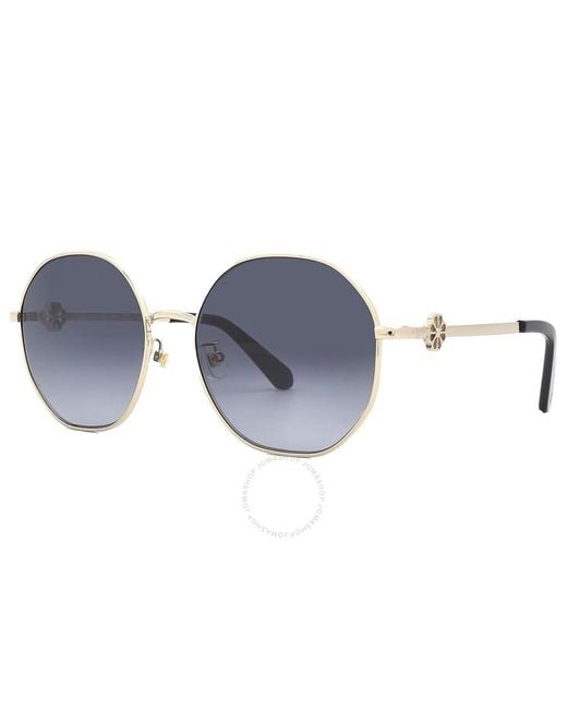 Kate Spade Gray Dark Grey Shaded Round Sunglasses Venus/f/s 0rhl/9o 56