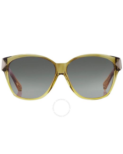 Yohji Yamamoto Gray X Linda Farrow Light Green Gradient Square Sunglasses Yy15 Pick C1