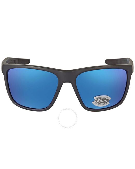 Costa Del Mar Cta Del Mar Ferg Blue Mirror Polarized Glass (580g) Rectangular Sunglasses  11 Obmglp 59 for men