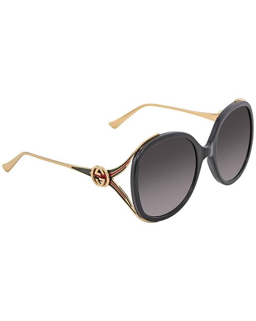 Gucci Gray GG0226S 001 Women's Sunglasses