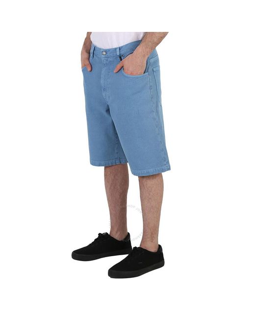 Moschino Blue Milano Denim Shorts for men