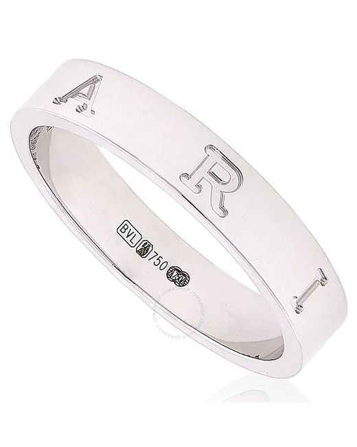 BVLGARI White B.Zero1 Essential 18 Kt Band Ring