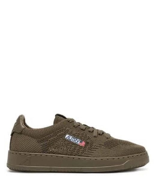 Autry Green Medalist Easeknit Low Top Leather Sneakers, Brand Size 40 Us for men