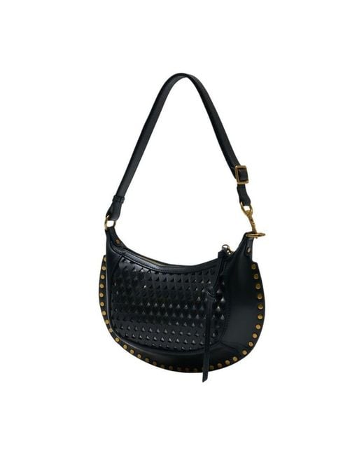 Isabel Marant Black Oskan Moon Shoulder Bag