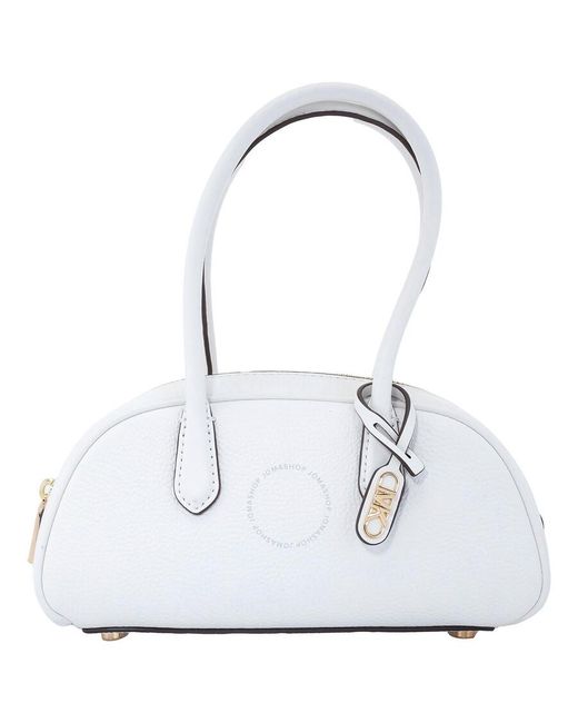 Michael Kors White Small Lulu Leather Satchel