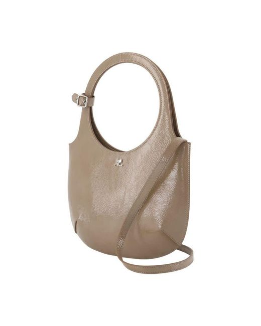 Courreges Brown Holy Shoulder Bag