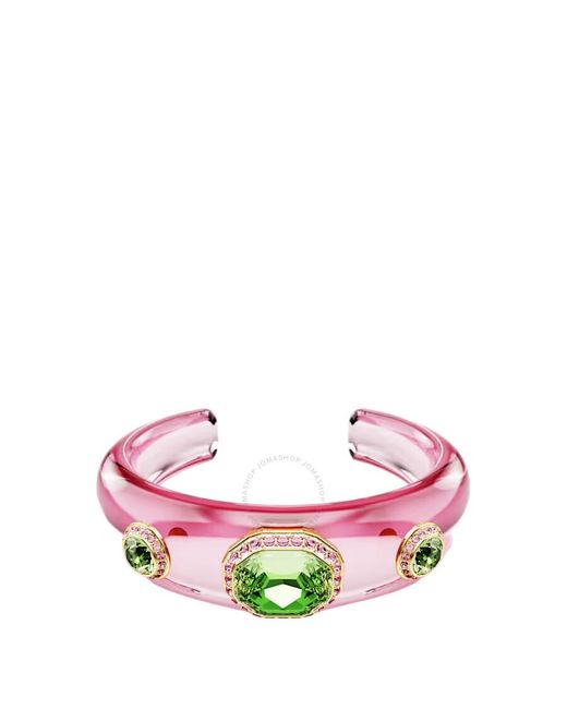 Swarovski Pink Dulcis Mixed Cuts Crystal Cuff