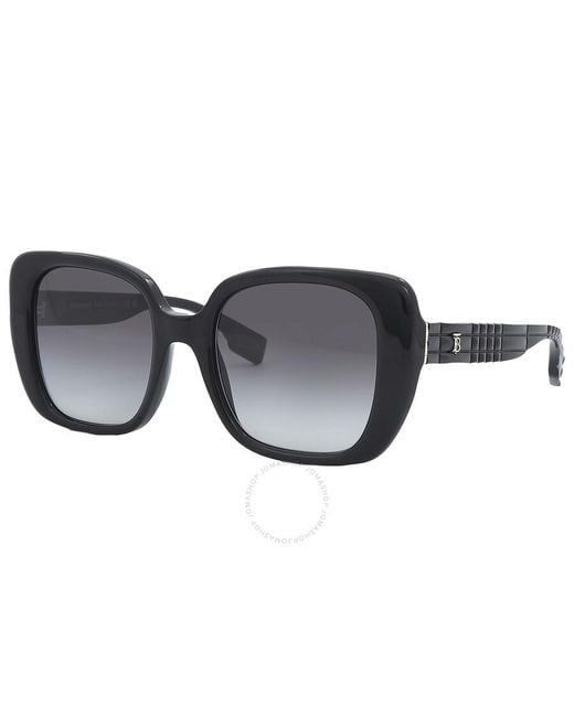 Burberry Black Gray Gradient Square Sunglasses Be437130018g52