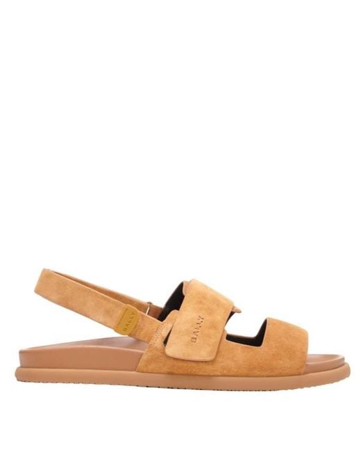 Bally Brown Newport Niky Calf Suede Sandals, Brand Size 11 Us for men