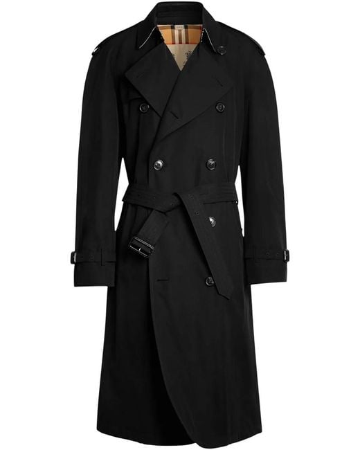 Burberry Black Westminster Heritage Trench Coat, Brand Size 44 Us for men