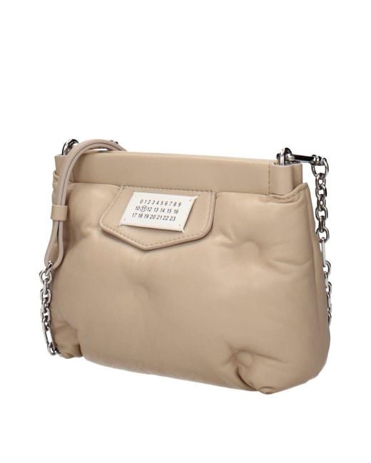 Maison Margiela Natural Quilted Leather Crossbody Bag for men