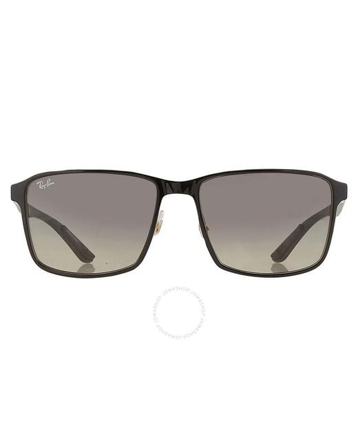 Ray-Ban Gray Grey Square Sunglasses Rb3721 187/11 59