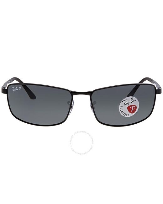 Ray-Ban Blue Polarized Grey Gradient Sunglasses Rb3498 006/81 for men