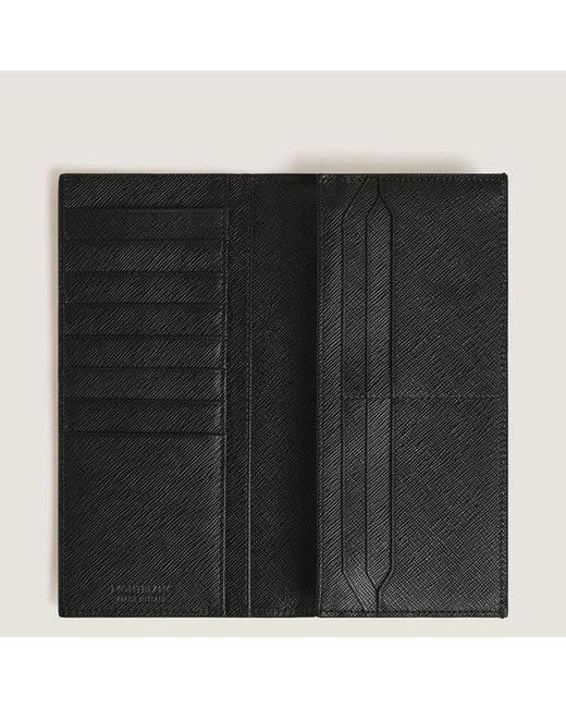 Montblanc Black Sartorial 14Cc Zip Pocket Wallet for men
