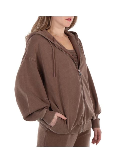 ROTATE BIRGER CHRISTENSEN Brown Ladies Mustang Oversized Sweat Hoodie