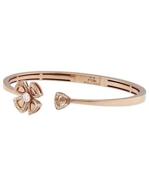 BVLGARI Metallic Fiorever 18Kt Rose Bracelet, Size, M for men