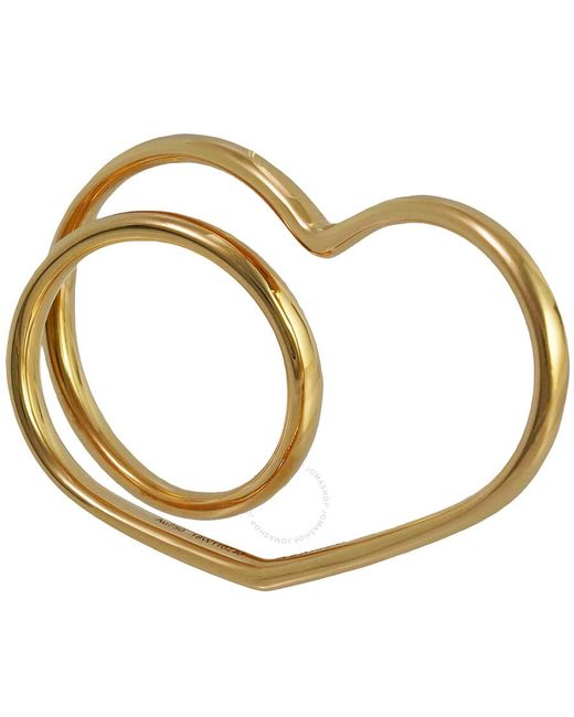 Hermès Metallic Vertige Coeur Double Ring