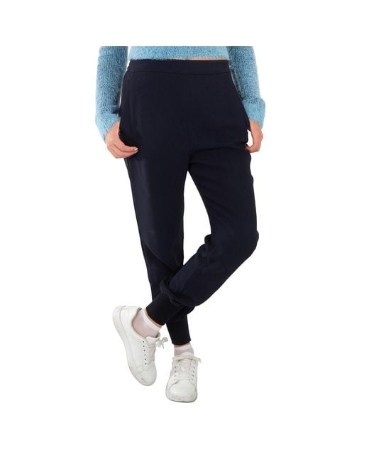 Stella McCartney Blue Julia Loose Fit Trousers, Brand Size 40 (Us