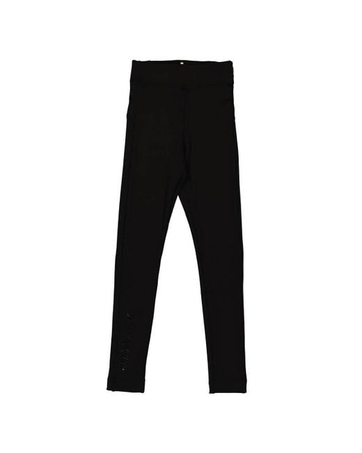Moncler Black Grenoble Logo Printed High-waist leggings