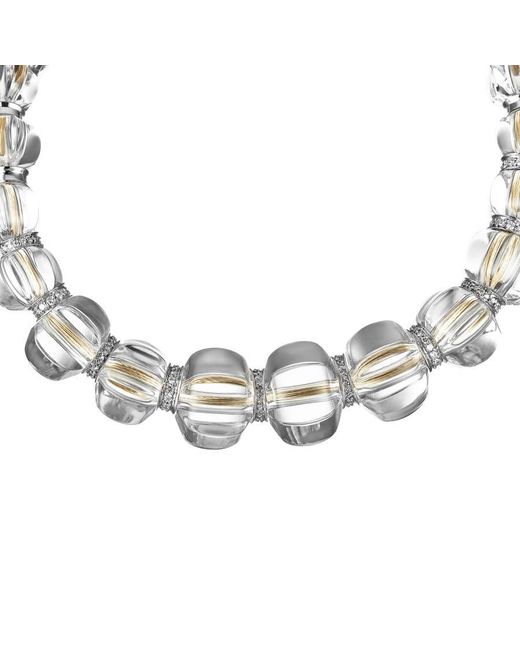 Baccarat Metallic Sherazade Crystal & Diamond Necklace