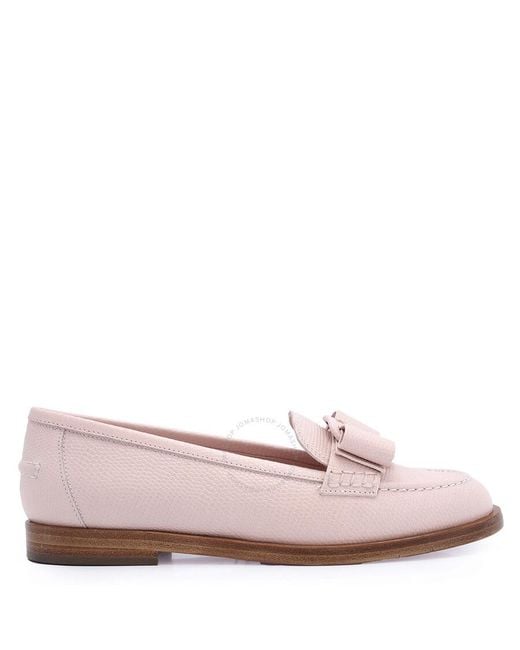 Ferragamo Salvatore Viva Loafers in Pink | Lyst
