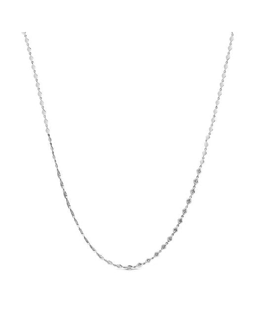 Haus of Brilliance Metallic Sterling 3/8 Cttw Diamond Marquise Station Necklace