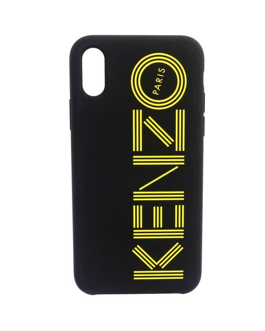 KENZO Black Logo-Print Iphone X Xs Case for men