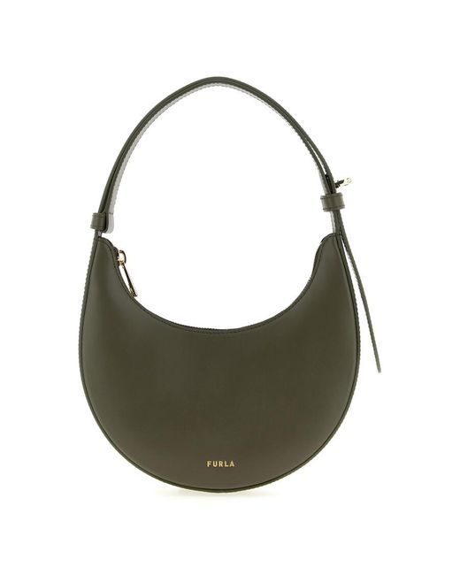 Furla Green Delizia Mini Shoulder Bag