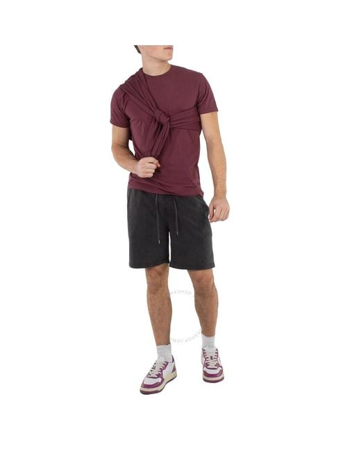 COLORFUL STANDARD Red Dusty Plum Classic Organic Cotton T-Shirt for men