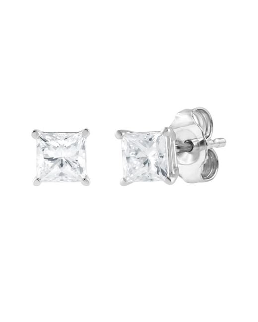 Brilliant Diamond Metallic 14Kt 1.42 Carat Lab Grown Diamond Stud Earrings For